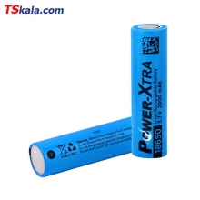 باتری ICR18650 شارژی لیتیوم پاور اکسترا 2000mAh بسته 1 عددی