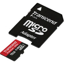 Transcend microSDHC Card UHS-I U1 C10 - 16GB
